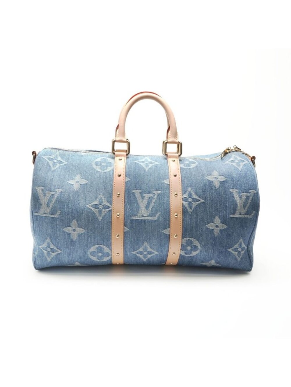 Louis Vuitton Boston Bag Monogram Denim Keepall Bandouliere 45 - Picture 1 of 10